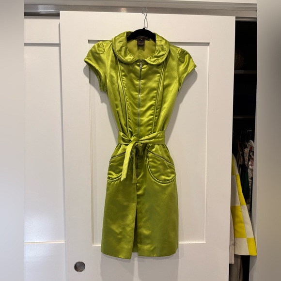 ***SOLD*** Louis Vuitton Spring 2003 Murakami Runway Chartreuse Dress - Picture 3 of 6